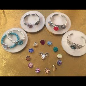 Jewelry bracelet snap collection